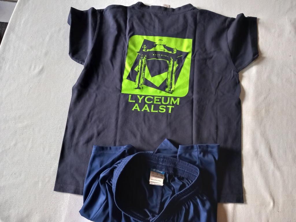 School t-shirt en turnbroek Lyceum Aalst, Enlèvement ou Envoi, Comme neuf