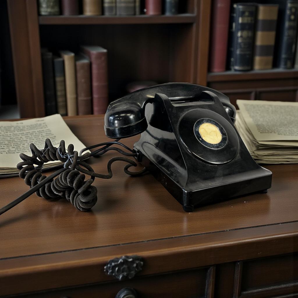 Téléphone vintage en bakélite sans plateau tournant, Enlèvement ou Envoi, Utilisé, Bakélite