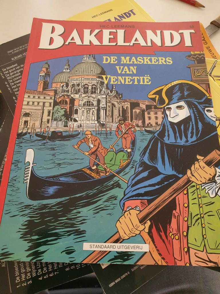 Hec Leemans - BAKELANDT STRIP NR 65 De maskers van Venetie, Boeken, Ophalen of Verzenden, Zo goed als nieuw, Hec Leemans