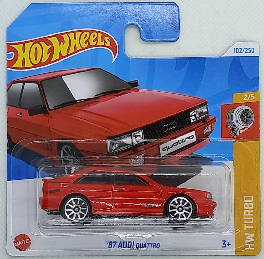 Hotwheels 87 Audi Quattro (rood), Verzenden, Nieuw, Auto