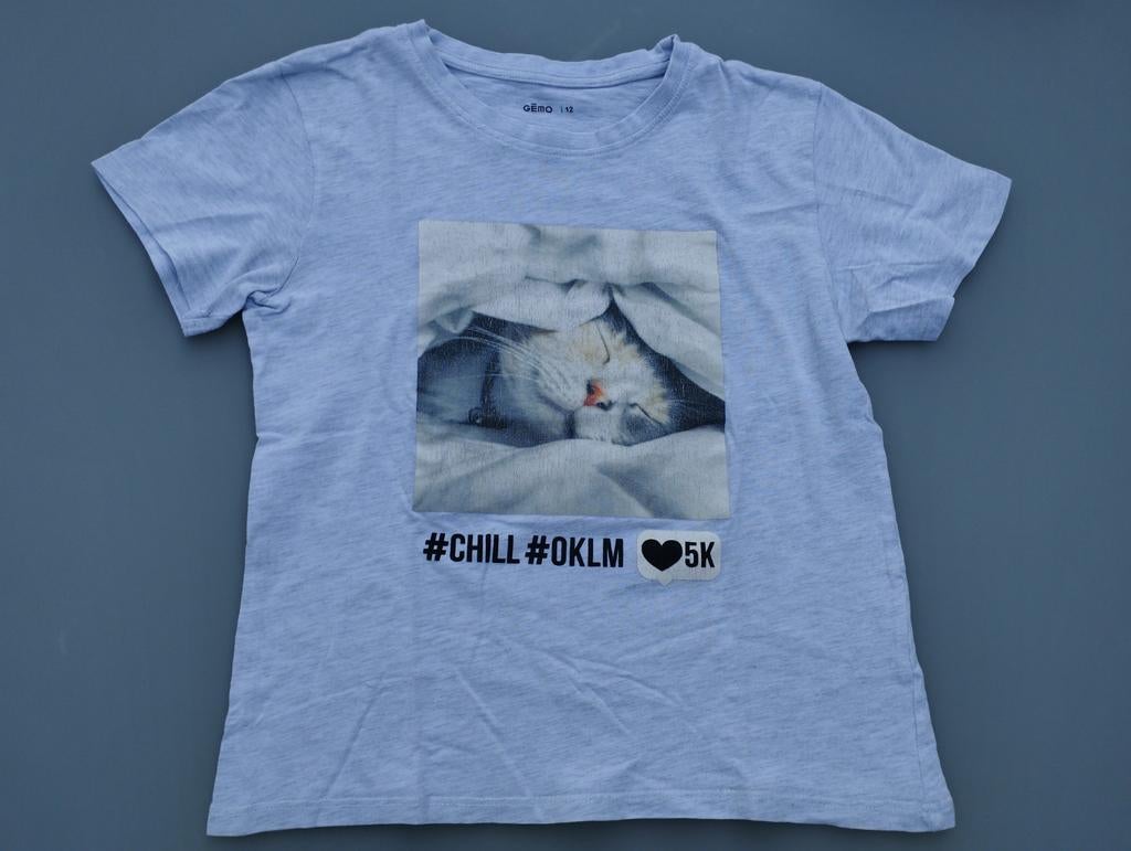 T-shirt. 12 jaar, Enlèvement ou Envoi, Utilisé, Fille, Gemo