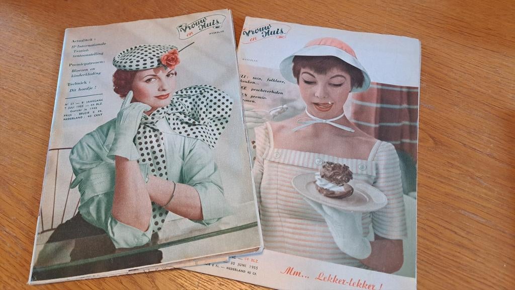Vrouw en huis '50s tijdschrift, Verzamelen, Tijdschriften, Kranten en Knipsels, Ophalen of Verzenden, Tijdschrift