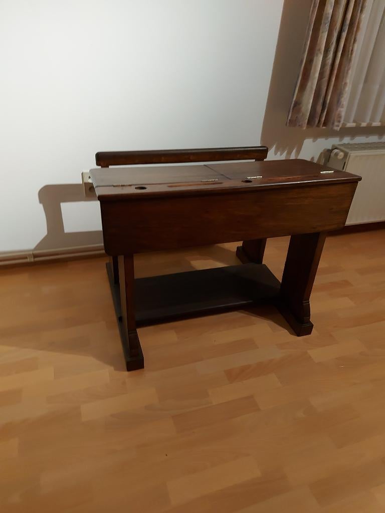 Vintage schoolbank, Huis en Inrichting, Ophalen, Gebruikt