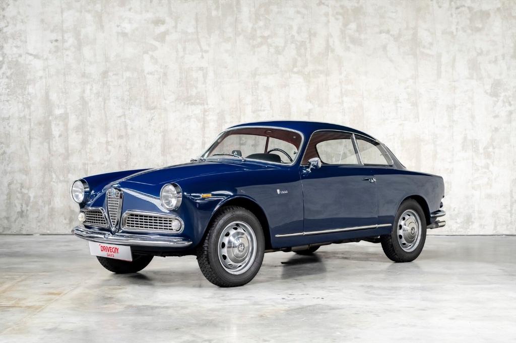 Alfa Romeo Giulietta Sprint 1300 1964, Auto's, Blauw, Leder, Handgeschakeld, 1300 cc