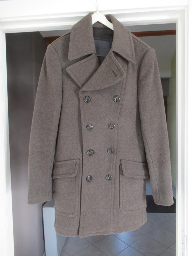 manteau homme, Kleding | Heren, Jassen | Winter, Ophalen of Verzenden, Zo goed als nieuw, Zara Man, Grijs