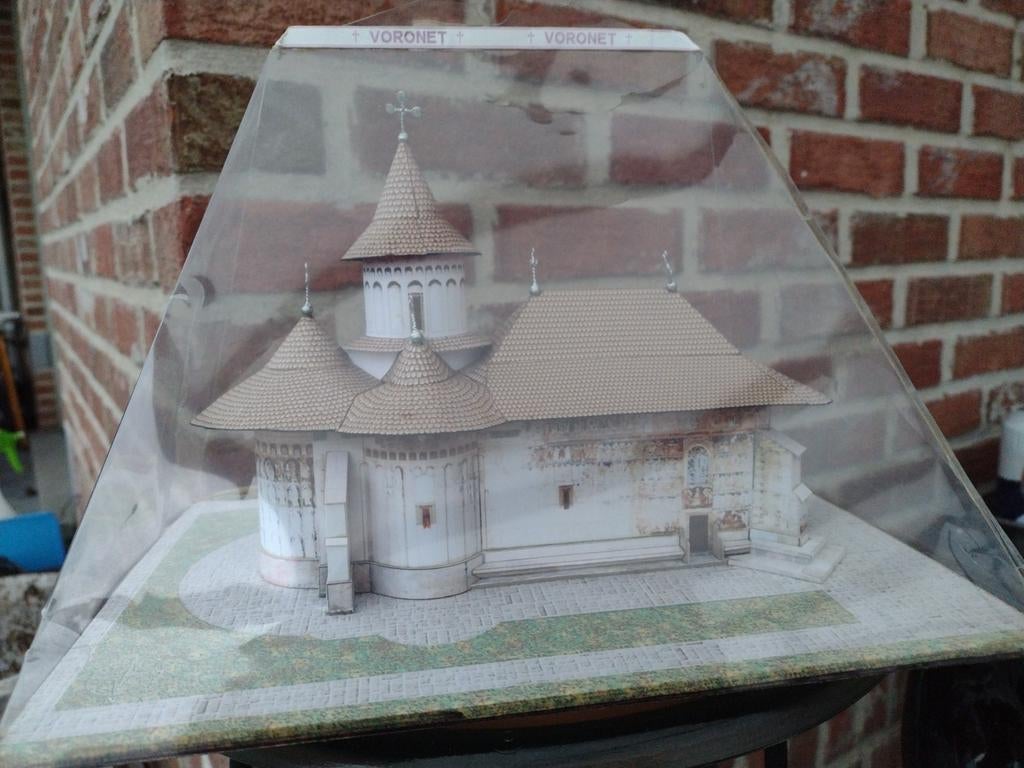 Maquette Voronetklooster Roemenië, Ophalen of Verzenden, Gebruikt