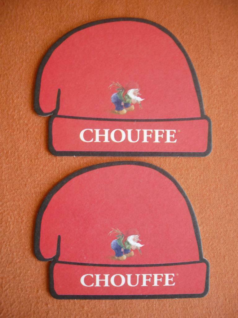 2 SOUS - BOCKS ** CHOUFFE **, Enlèvement ou Envoi, Neuf, Sous-bock, Autres marques