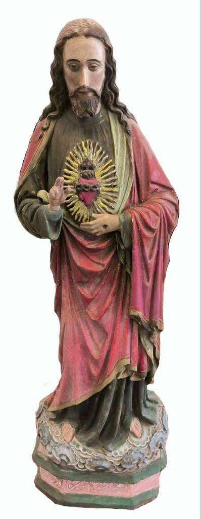 plaaster gips beeld heilig hart Christus, Ophalen