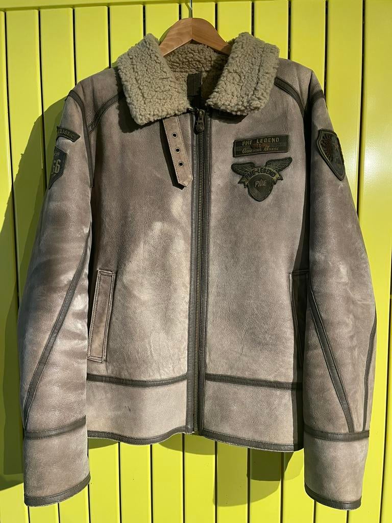 PME Pilotenjas, Ophalen, Beige, Overige maten, Zo goed als nieuw