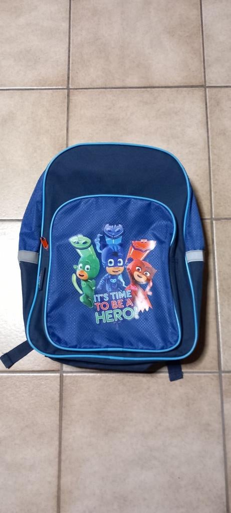 Kleuter rugzak PJMASKS met reflecterende bandjes - schooltas, Ophalen of Verzenden, Zo goed als nieuw, 30 tot 40 cm, Blauw