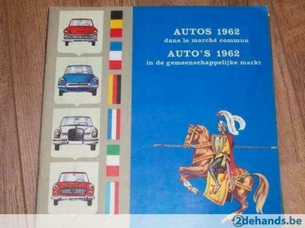 Chocolade Jacques chromo Auto's 1962 (prentboek), Ophalen of Verzenden