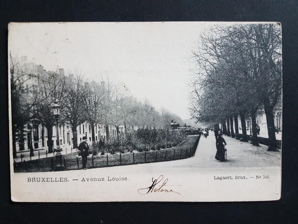 Carte postale Avenue Louise de Bruxelles, Enlèvement ou Envoi, Avant 1920, Affranchie, Bruxelles (Capitale)