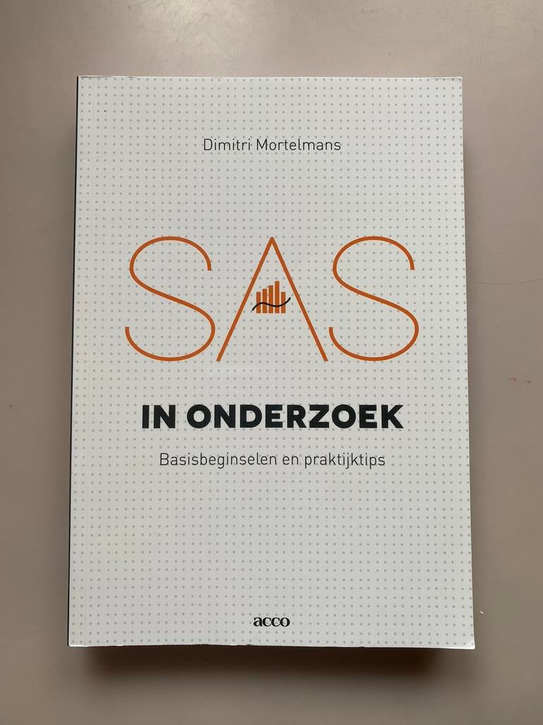 Dimitri Mortelmans - SAS in onderzoek, Boeken, Ophalen of Verzenden, Zo goed als nieuw, Dimitri Mortelmans
