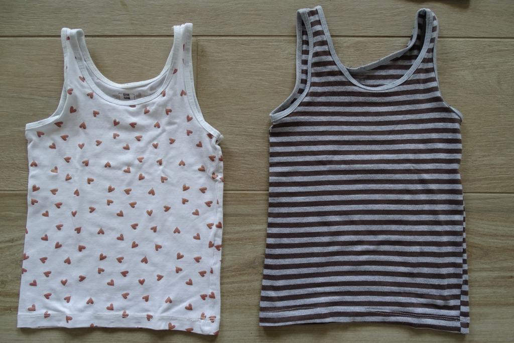 Set van 2 onderhemdjes meisje maat 110/116, Kinderen en Baby's, Kinderkleding | Maat 110, Nacht- of Onderkleding, Gebruikt, Meisje