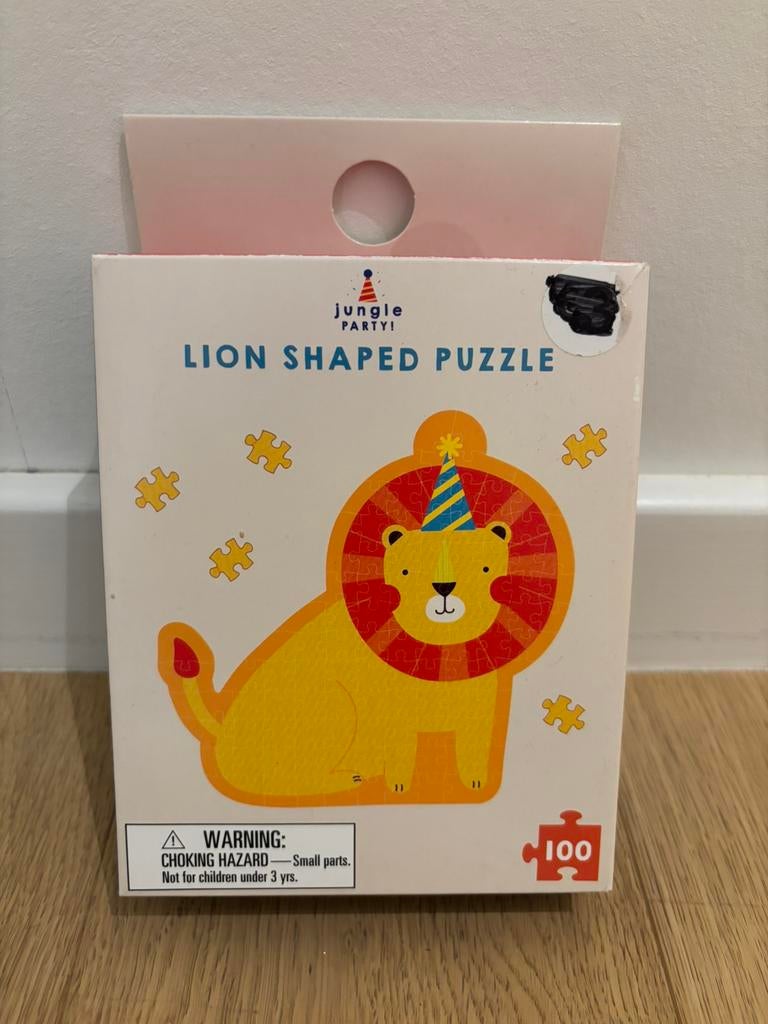 Puzzel in leeuwvorm  100 stukjes, Kinderen en Baby's, Ophalen of Verzenden, Meer dan 50 stukjes, Gebruikt