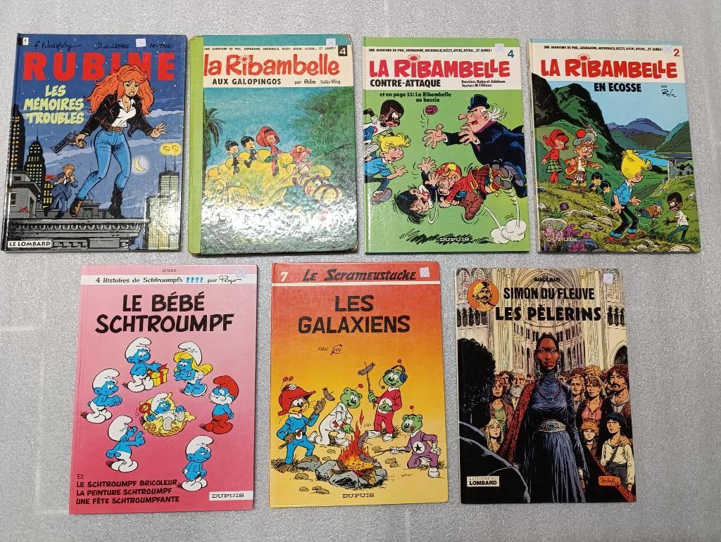 BD Rubine 1 Ribambelle 2 4 Scrameustache 7 Simon Fleuve 4 +, Livres, BD, Utilisé, Enlèvement ou Envoi