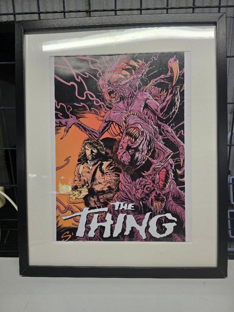 Affiche The Thing, Ophalen, Rechthoekig Staand, Met lijst, Zo goed als nieuw