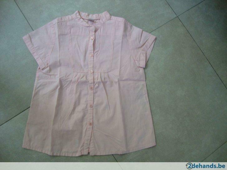 Roze bloesje Zara Kids 7-8jr 128cm Made in Spain, Ophalen of Verzenden, Gebruikt, Meisje, Shirt of Longsleeve