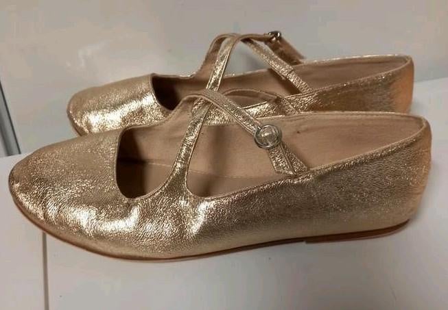Zara ballerina goud maat 36, Kinderen en Baby's, Ophalen of Verzenden, Gebruikt