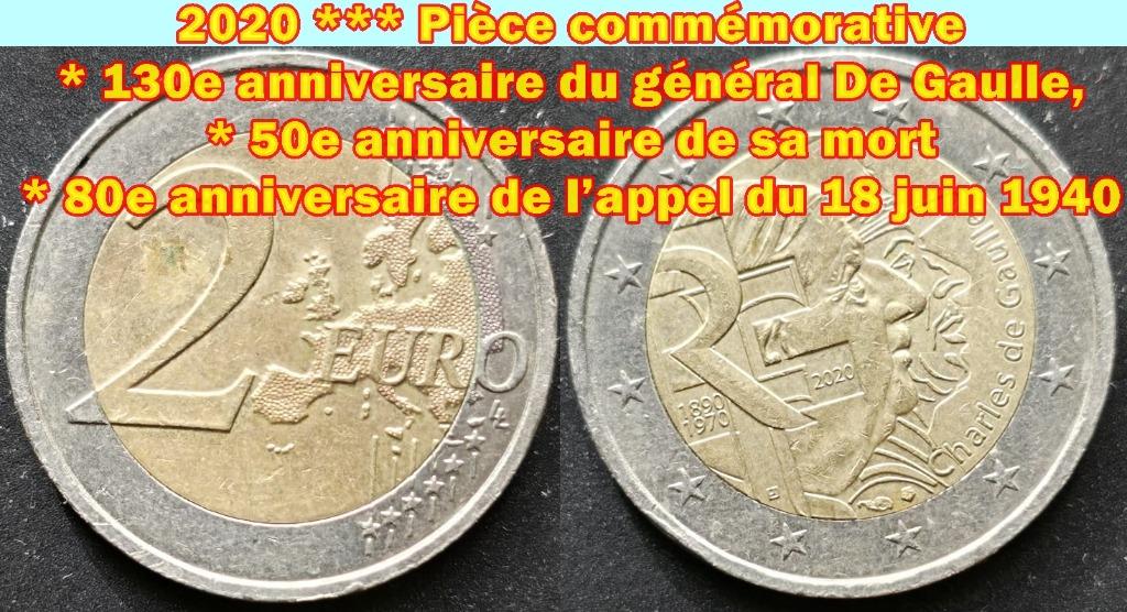 2020-EURO - GENERAL DE GAULE - Pièce commémorative, Envoi
