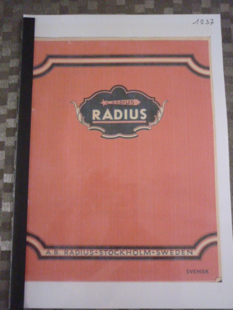 Catalogus Radius 1937  -  € 25, Antiek en Kunst, Ophalen of Verzenden