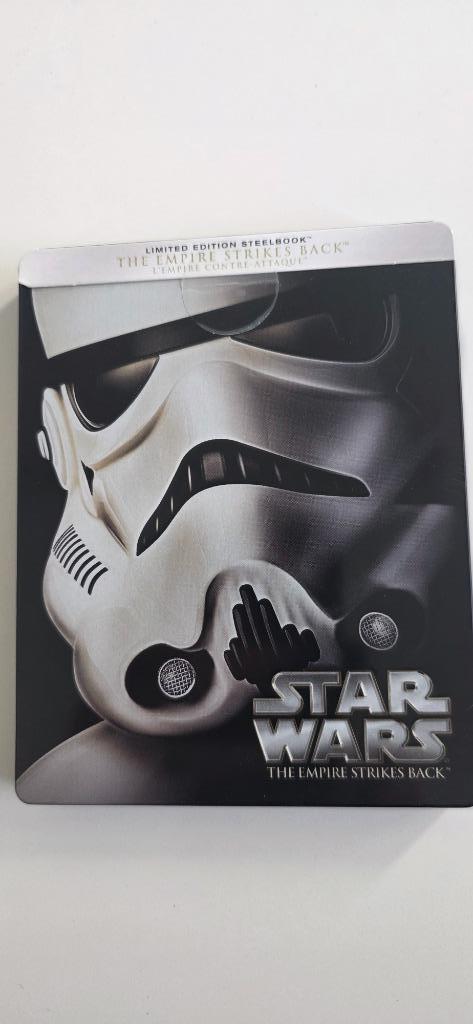 BR - Star Wars Empire Strikes Back Limited Edition STEELBOOK, Enlèvement ou Envoi, Comme neuf, Science-Fiction et Fantasy
