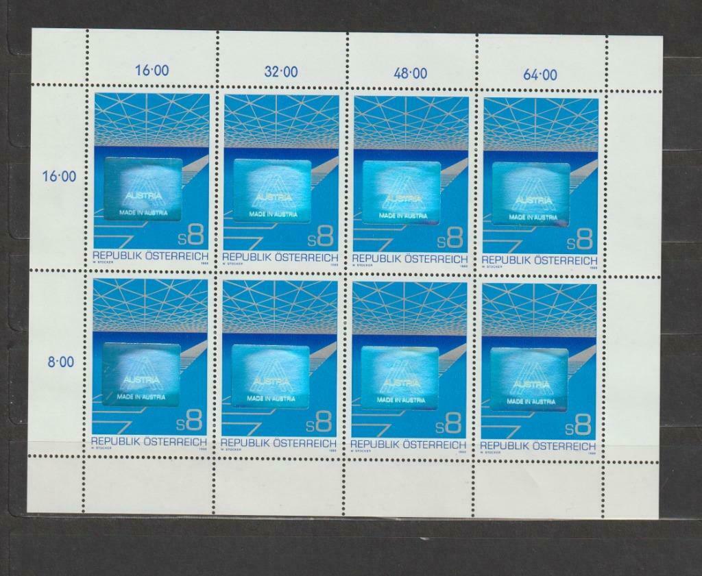Autriche 1988 Autrichienne Fiche d'exportation de 8 **, Enlèvement ou Envoi, Non oblitéré