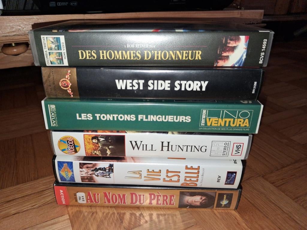 Lot de 6 cassettes VHS ou achat séparé, Tous les âges, Enlèvement ou Envoi, Utilisé