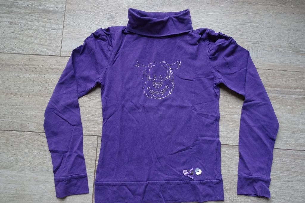 Paarse longsleeve JBC Samson maat 128, Enlèvement ou Envoi, Chemise ou À manches longues, JBC, Utilisé