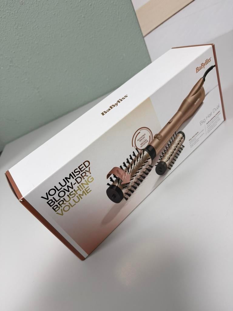 BaByliss Big Hair Dual  brosse rotative pour sèche-cheveux, Enlèvement ou Envoi, Comme neuf, Sèche-cheveux