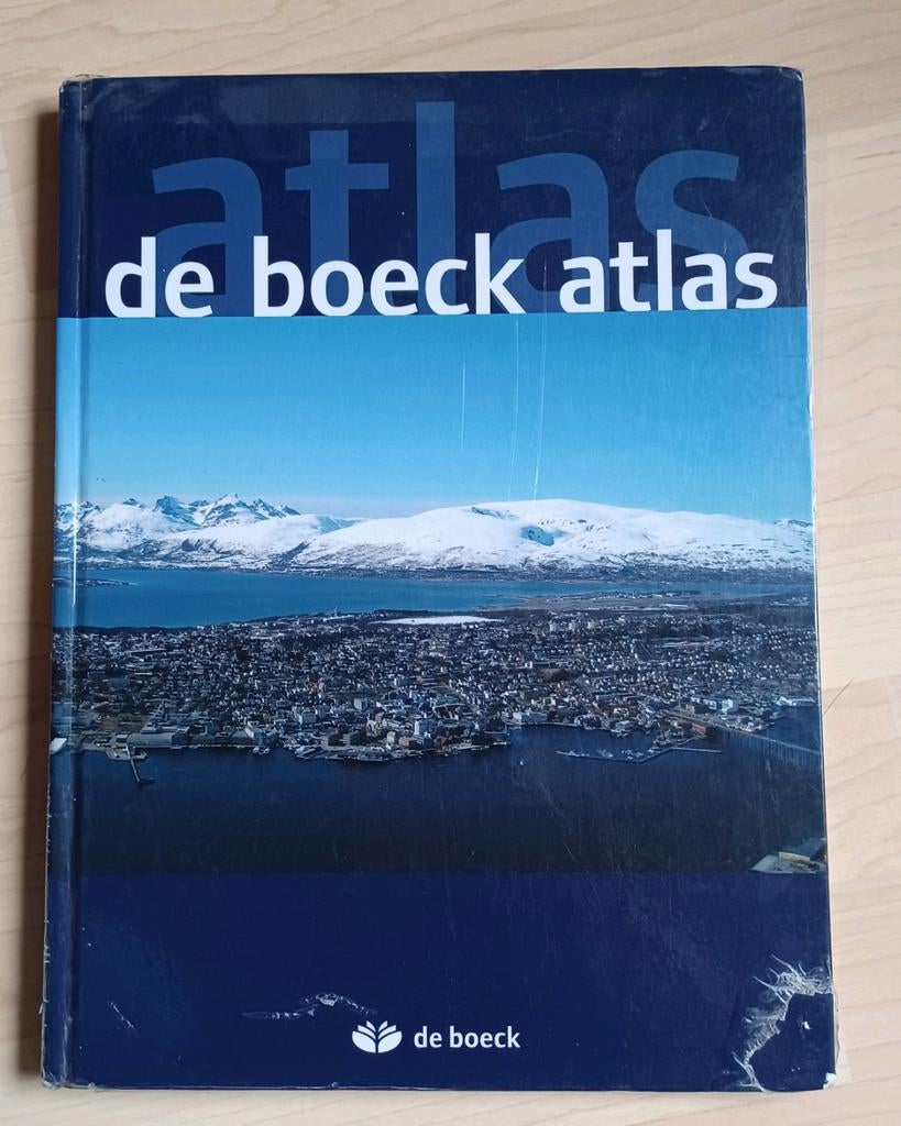De boeck atlas, Boeken, Schoolboeken, Ophalen, Gelezen, Aardrijkskunde, Jacques Merchiers; Philippe de Maeyer
