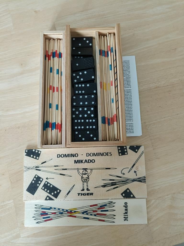 Mikado en domina sets, Ophalen
