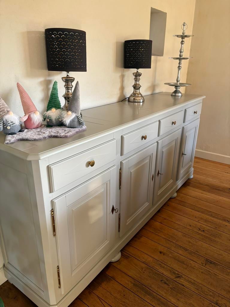 Commode et vitrine avec miroir, Maison & Meubles, Enlèvement, Comme neuf