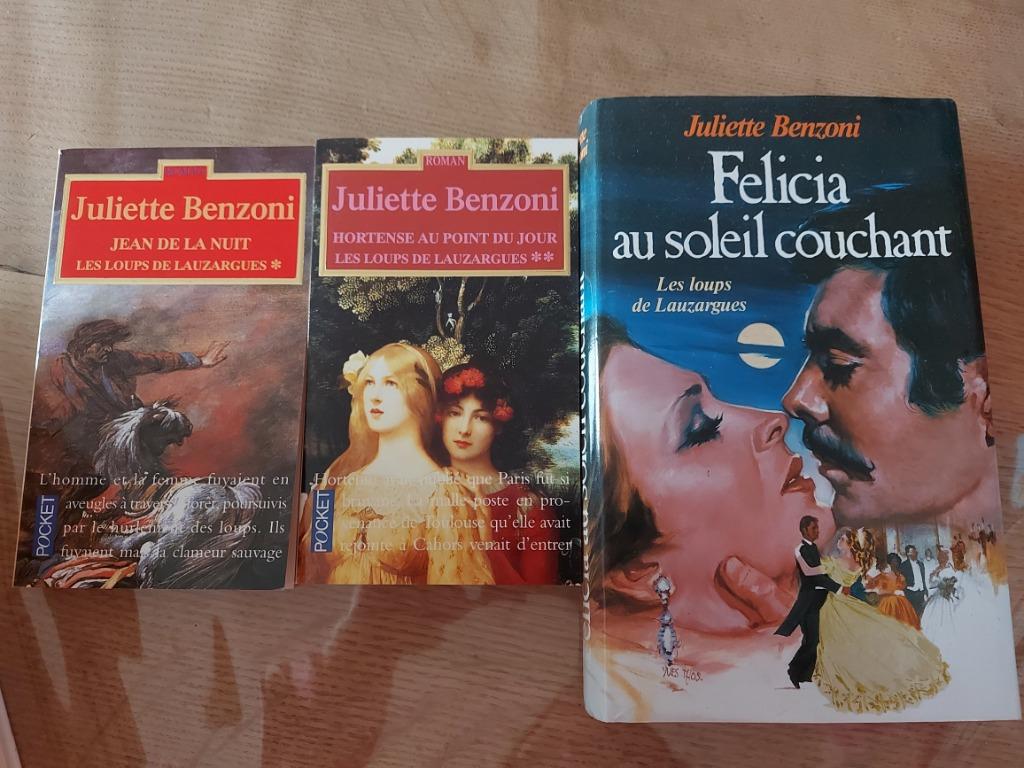 Juliette Benzoni - Les loups de Lauzargues (la trilogie), Boeken, Ophalen, Zo goed als nieuw, Juliette Benzoni