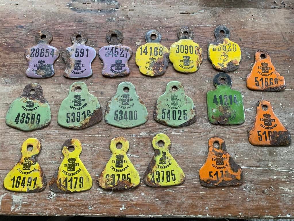 Lot emaille fietsplaatjes, Antiek en Kunst, Ophalen
