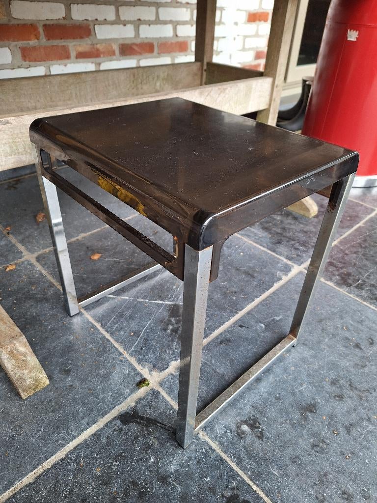 Bijzettafeltje, krukje retro vintige, Ophalen, Gebruikt