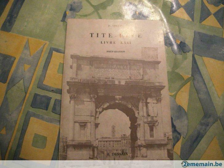 livre "tite-live. livre xxii". preparation.  p. collin., Livres, Livres d'étude & Cours, Envoi, Utilisé
