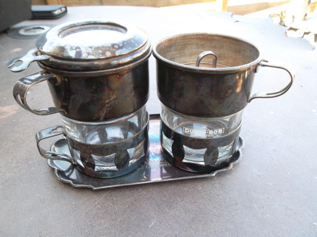 Zilveren koffieservies durobor, Antiek en Kunst, Ophalen of Verzenden, Zilver