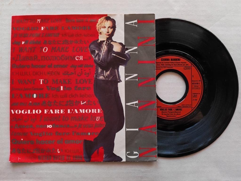 GIANNA NANNINE - Voglio fare l'amore (45t), 7 inch, Single, Ophalen of Verzenden, Zo goed als nieuw