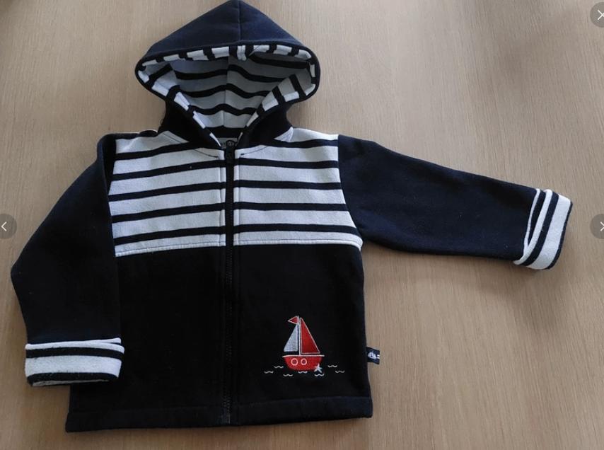 Leuke trui met rits Hublot Mode Marine, maat 92, Jongen of Meisje, Trui of Vest, Ophalen of Verzenden, Zo goed als nieuw
