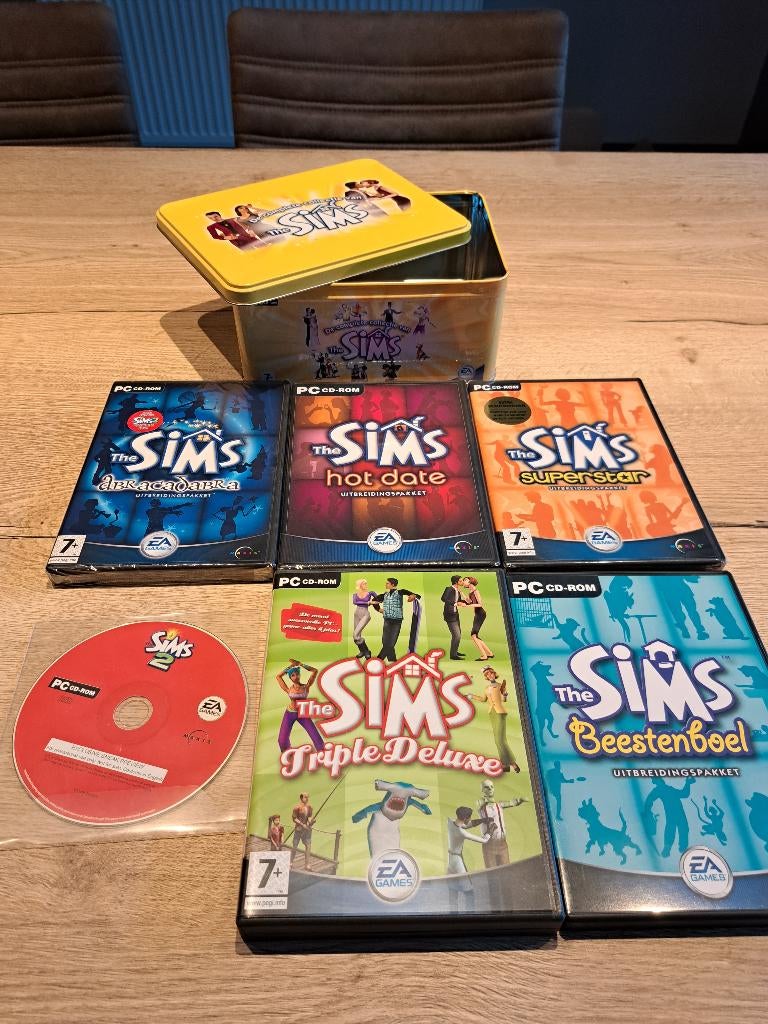 Sims 1: Complete collectie (gele verzameldoos), Games en Spelcomputers, Games | Pc, Zo goed als nieuw, Simulatie, 1 speler, Vanaf 7 jaar