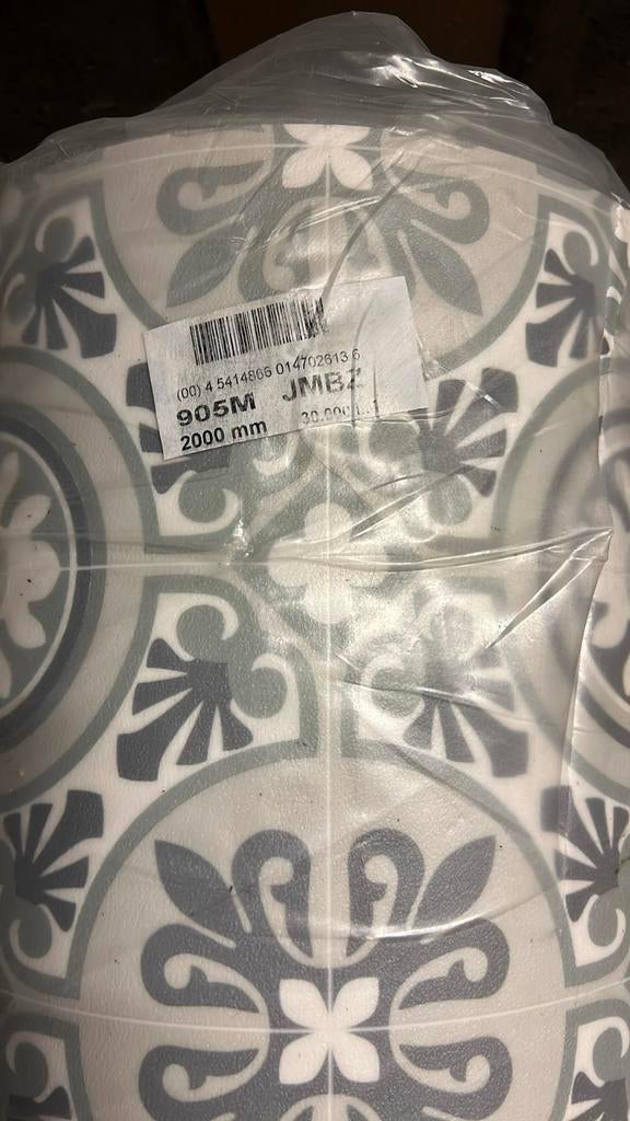 Vinyl retro look 30 meter x 2 meter, Huis en Inrichting, Stoffering | Vloerbedekking, Ophalen, Vinyl