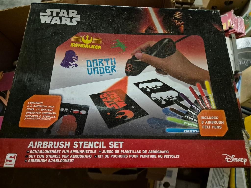 Star wars airbrush stencil set, Verzenden