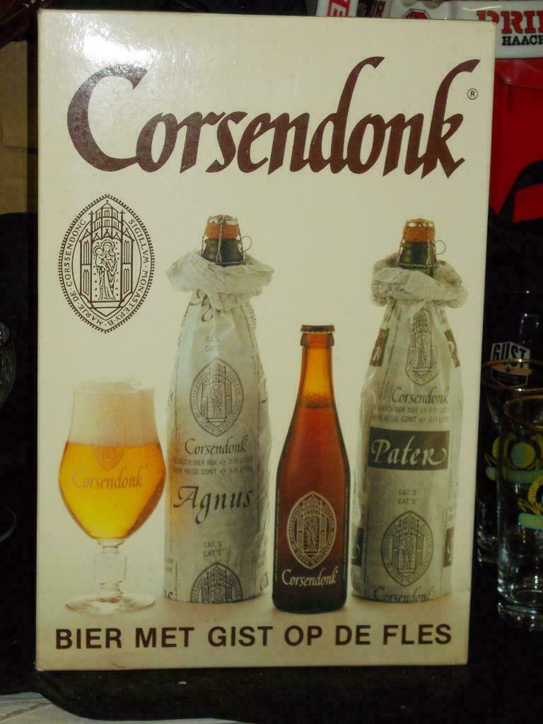 Beersign.Reclame.Karton.Abdijbier.Corsendonk, Verzamelen, Merken en Reclamevoorwerpen, Ophalen of Verzenden, Gebruikt, Reclamebord
