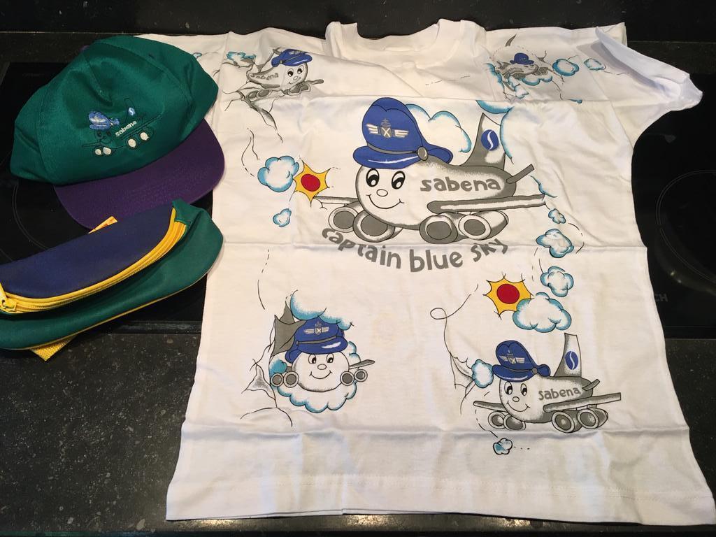 SABENA t-shirt + pet + heuptas, Ophalen of Verzenden, Zo goed als nieuw