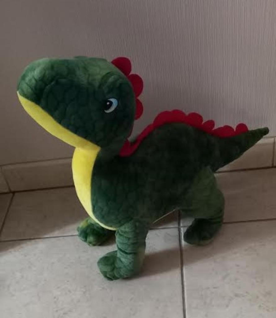 knuffel dinosaurus groot, Ophalen of Verzenden, Zo goed als nieuw