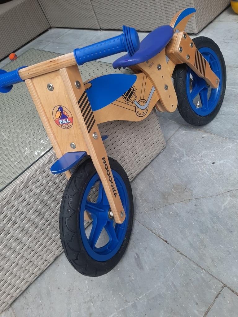 Draisienne en bois E&L Cycles, Enfants & Bébés, Enlèvement ou Envoi, Comme neuf, Vélo d'équilibre