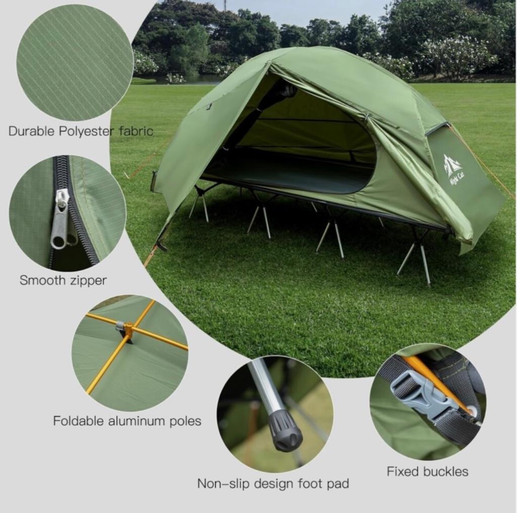 Tent plus veldbed, Ophalen of Verzenden, Nieuw
