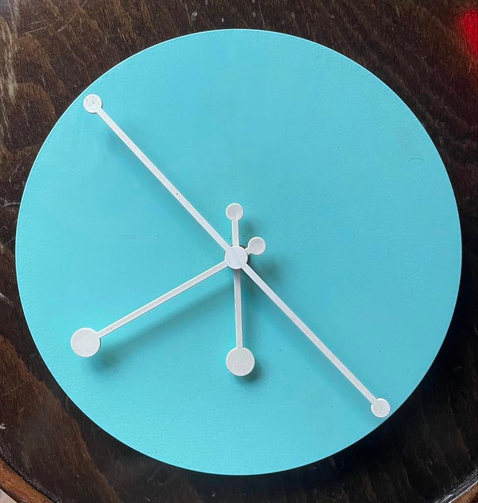 Alessi - Abi Alice - Dotty Klok Turqoise 2016 design retro, Ophalen of Verzenden