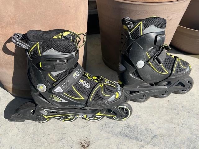 Skeelers kinderen - merk Fila, Sport en Fitness, Skeelers, Verstelbaar, Kinderen, Zo goed als nieuw, Inline skates 4 wielen